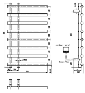 Электрический полотенцесушитель Boheme Uno 722-NB никель